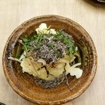 自家製ソーセージバル 先斗町ビアホール - 京風みょうが入りポテトサラダ