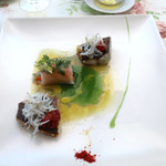 オーベルジュ・オー・ミラドー - シラスが載ったお魚２種