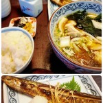 鳴子屋 - 焼サンマ定食