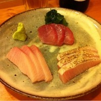 鮓 たいと - ブリの刺身、三種