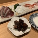 SAJI - お刺身と煮蛸