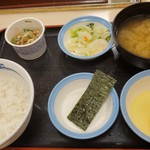 松屋 - 定番朝定食ミニ330円