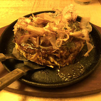 神楽坂 てっぱんや - 明太もちチーズのお好み焼き
