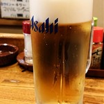 立呑・ホルモン串　千日前えん - ◆生ビール(中ジョッキ)　390円