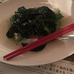 海南鶏飯食堂 - 空芯菜炒め