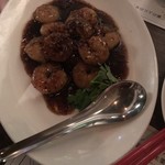 海南鶏飯食堂 麻布十番本店 - 海老のブラックペッパーソース