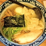 ○屋製麺店 - 塩味玉わんたん麺（￥900）スープも麺もワンタンもチャーシューも……美味すぎる！！100点！2012_2_12訪問