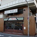 ステーキハウス 村岡 - ちょうど、深井の駅から歩いてくると、こんな感じでビルが見えてきます。