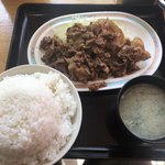 キッチンオトボケ - ジャンジャン焼き定食大盛り650円の内容です。