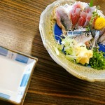 海鮮本陣　魚祭 - さんまの刺身✨