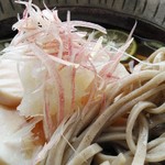 So Ba Kafe Marutaya - 「すだちそば」麺を上にあげました