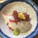 おか村 - 刺身　アップ