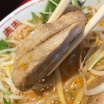 ラーメン 風らいぼう - 1枚目ﾁｬｰｼｭｰ断面２㎝