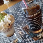 チットモッシェ - ◆「抹茶パフェ」◆「アイスコーヒー」