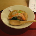 Matsuyama Hamasaku - 先附　穴子　　海老　蕪　白煮　ジュレ寄せ