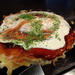 Okonomiyaki Akasaka - 「お好み焼（ソース味）ぶた玉子入」（680円）