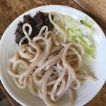 手打ちうどん うえちゃん - 肉つけうどん
上から