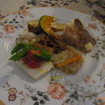 Chichuukaisakaba Kokochino - ランチの前菜