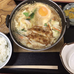 虎渓山パーキングエリア(上り線)　スナックコーナー - 鍋焼きラーメン定食 ¥820- (2019/09/23)