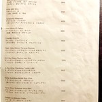 KUFUKU± - ワインリストの一部