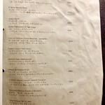 KUFUKU± - ワインリストの一部