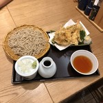 ソバキチ - 白海老かき揚げ・穴子夏野菜天もり（税込1,728円）