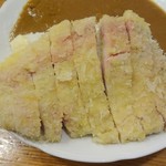 しまや - 国産極上ロースカツ＆豚バラ煮込カレー(アップ)