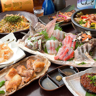 飲み会 各種宴会に 小粋スタンダードプラン 3h飲み放題 旬の鮮魚3種盛り付 全10品 5 000 4 000円 旬菜和食 我家 神保町店 わがや 旧店名 旬菜和食 小粋 神保町 居酒屋 食べログ