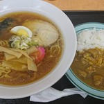 まんてん - しょうゆラーメンカレーセット（2019/9/4）