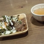 STEAK × WINE 肉バル LIMIT DISH - 先発：スープ、中継ぎ：サラダ