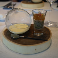 HAGI - 福島のとうもろこしのスープ、ジュンサイと共に