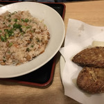 てんまさ - 納豆チャーハンと納豆唐揚げ