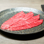 USHIGORO S. - 鳥取県田村牧場 イチボの醤油だれ 塩おろしわさび添え