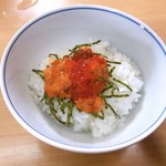 きくや - THEファイナル、手作りカラスミまぜそば〜雲丹飯割付