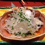 だんまや水産 - カニみそ甲羅焼き