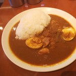 うめぞう - チキンカリー大辛 (大盛り無料) 850円＋ゆで玉子 (100円)