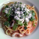 レストラン タガミ - ２０１２・２イカとタラコのオイルパスタ