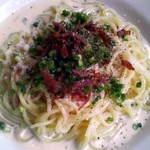 レストラン タガミ - ２０１２・２ベーコンと浅葱のクリームパスタ