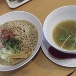 自家製麺 TERRA - 塩つけ麺 全粒粉細麺2012-2-14