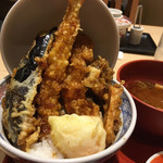 天ぷらえびのや - ・鮭と旬野菜の天丼