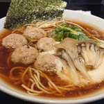 鶏そば・ラーメン Tonari - 鴨つくねとキノコのとろろそば 1,200円