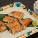 Grilled eel with white soy sauce