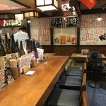 小楽 - 座ったところから見た店内（２０１９．９．２４）