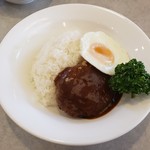 Kafe Resutoran Kaede - ハンバーグステーキロコモコ風2019.09.10