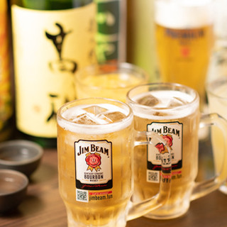 ビールやハイボールなど、秀寅自慢のスペシャルドリンクで乾杯！