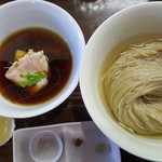 らあめん サンド - 「とろとろ昆布出汁のからませつけ麺（昆布水つけ麺・醤油）」（2019年9月24日）