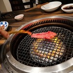 焼肉みつ星 - 巻きネギタン（焼いてくれます)