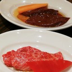 焼肉みつ星 - レバー、カルビ