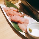 和牛もつ 鶏ささみのしゃぶしゃぶ 暖善 ゆず庭 - 