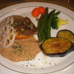 レストラン山水 - 真鯛のフリットミスト（バルサミコソース・ケーパー添）